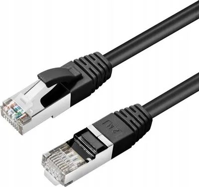 Produktbild von Microconnect MC-SFTP6A0025S, 0,25 m, Cat6a, S/FTP (S-STP), RJ-45, RJ-45, Schwarz