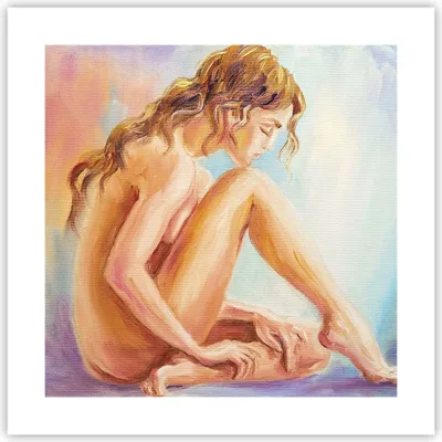 Produktbild von Poster - Poster ohne Rahmen - Frau Nacktheit Abgesehen von - 40x40 cm - Wand Bild - Wanddeko - Wandbilder - Kunstposter - Wandposter - Bilder - Kunstdruck - Wanddekoration - Wandbild - P2XAC40x40-4174