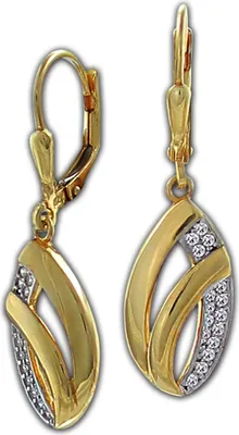 Image de GoldDream Femme Boucles d'oreilles or blanc D2GDO5655Y