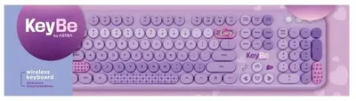 Zdjęcie produktu dla Klawiatura bezprzewodowa przenośna Lovely lavender KeyBe Astra