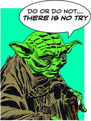 Produktbild von Disney Poster Star Wars Yoda Multicolor - 611680 - 40 x 50 cm