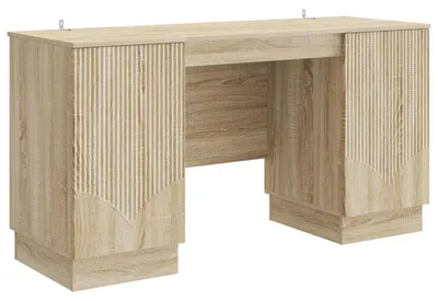 Obrázek produktu pro vidaXL Psací stůl Sonoma dub 142,5 x 50 x 75 cm dřevotřísková deska