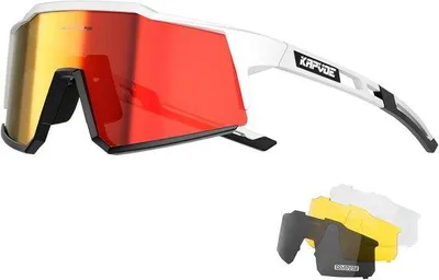 Produktbild von Sportbrille mit 4 Wechselgläsern - UV400 für Radfahren und MTB