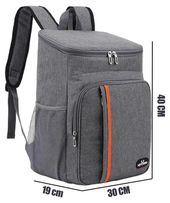 Image de Sac isotherme de 28 litres, gris, pour pique-nique