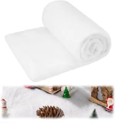 Produktbild von Kunstschnee Deko Weihnachts-Set 4-teilig Weiß 90x240 cm