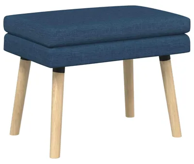 Image de Banc double vidaXL bleu 60 x 40 x 46 cm en tissu