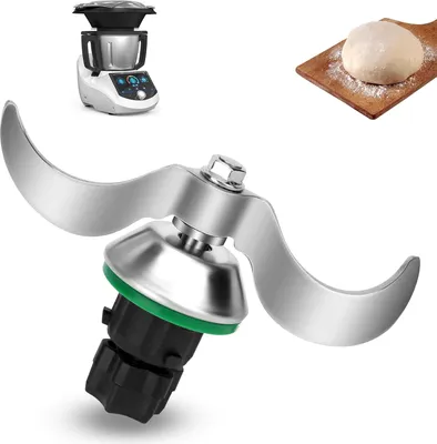 Obrázek produktu pro Čepel na těsto pro Thermomix TM6, nerezová čepel na míchání těsta pro Vorwerk Thermomix TM5 TM6 TMF, beze zbytků těsta, rychlé čištění, náhradní díly pro míchací čepele Thermomix, náhradní příslušenství