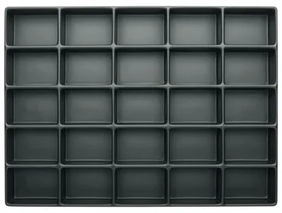 Obrázek produktu pro WETEC termoformovací zásobník 40 mm, ESD, přihrádky 25 ks, 45 x 63 mm 2426187 (zásobníky)