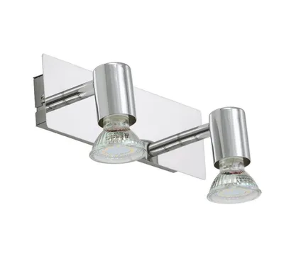 Produktbild von Briloner LED Wandleuchte Splash 2-flammig GU10 – 2x4W 3000K IP23 Chrom schwenkbar Wandlampe Badlampe 22x10,5x7cm