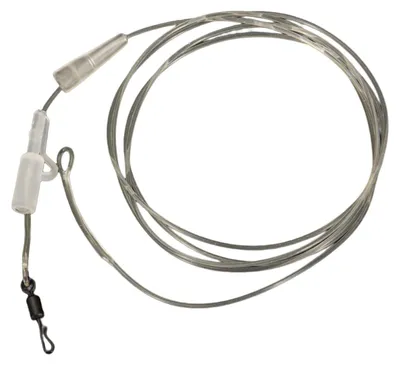 Produktbild von 1 m 45 lb Karpfenvorfach, abriebfest, hochfest, tragbar, robust, leicht, schützt die Hauptschnur, transparentes, starkes Fluorocarbon-Vorfach, Angelzubehör