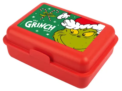 Produktbild von The Grinch Brotdose - Lunchbox Butterbrotdose mit Trennwand Rot