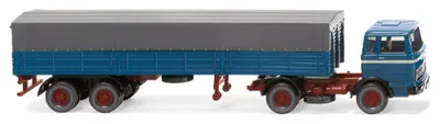 Produktbild von Wiking Pritschensattelzug (MB), Liefer-LKW-Modell, Vormontiert, 1:87, Pritschensattelzug (MB), Unisex, 1 Stück(e)