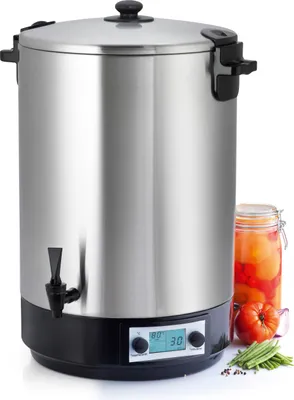 Immagine prodotto di Sterilizzatore vasetti elettrico serbatoio in acciaio inox con rubinetto e timer 45l 2500w Nature&saveurs NS ST45INA