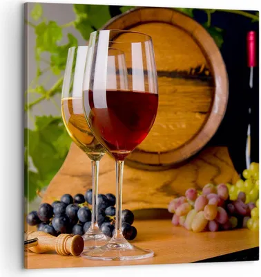 Produktbild von Bild auf Leinwand - Leinwandbild - Alkohol Fass trinken Flasche - 60x60cm - Wand Bild - Wanddeko - Leinwanddruck - Bilder - Kunstdruck - Wanddekoration - Leinwand bilder - Wandkunst - AC60x60-2238