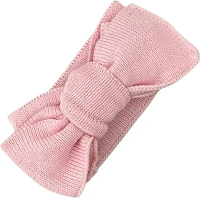 Produktbild von Zayno® Haarband Baby mit Schleife von 0-6 Monaten aus Biobaumwolle in Rosa