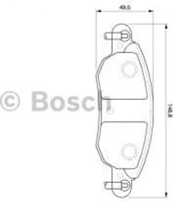 Produktbild von Bosch Bremsbelagsatz, Scheibenbremse Vorderachse 0 986 424 598