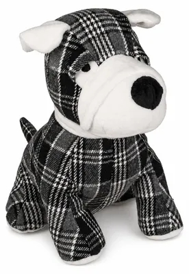 Produktbild von Türstoppper Hund Kariert 1Kg 25 cm