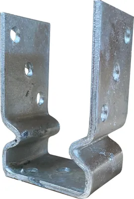 Produktbild von U-Pfostenlasche 71 mm / Pfostenträger zum Aufschrauben