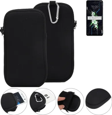 Produktbild von K-S-Trade Neopren-Hülle Handyhülle kompatibel mit Xiaomi Black Shark 4S Pro Schutzhülle Neoprenhülle Sleeve Schutz-Hülle Gürtel Tasche Case
