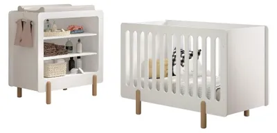 Image de Vipack Ensemble lit et commode à langer