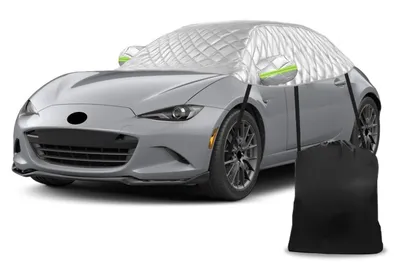 Immagine prodotto di Copertura parziale per auto, compatibile con Mazda MX-5 Miata MK4 ND dal 2015 al 2024, impermeabile, protezione contro grandine e neve