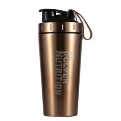 Produktbild von Pulver Premium Edelstahl Shaker 1000 ml – Rosegoud – Protein Shaker mit Shakerball – auslaufsicher, kratzfest – Thermosbecher für Sport & Alltag