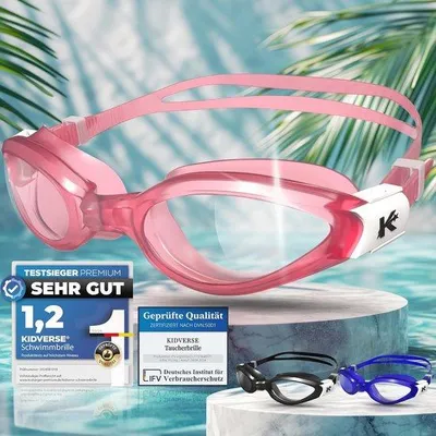 Produktbild von Unzerbrechliche Kinder-Schwimmbrille - 100% wasserdicht mit UV-Schutz und Anti-Kondensierung