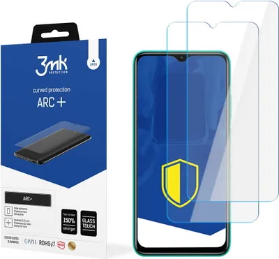 Produktbild von 3mk Display Schutzfolie ARC+ für Xiaomi Redmi 9T  0,17mm Self-Heal (2 Stück)