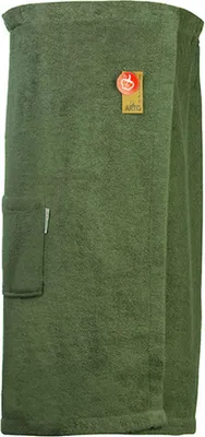 Immagine prodotto di A&R 043.50 | Sauna Kilt Ladies con chiusura in velcro - Colore: Verde militare - Dimensioni: 85 x 150 cm