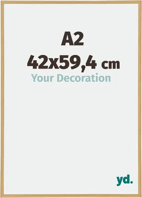 Zdjęcie produktu dla Rama do obrazów formatu A2, odporna na promieniowanie UV, wymiary 42x59,5 cm, idealna do obrazów i plakatów