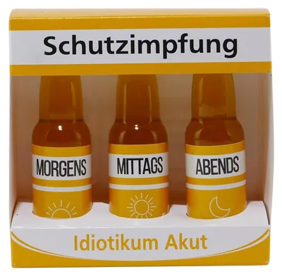 Produktbild von Schutzimpfung "Idiotikum Akut" (3 x 0,02L)