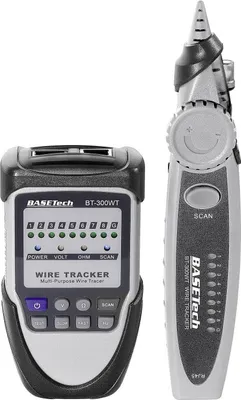 Image de CONRAD Basetech BT-300 WT Appareil de mesure de ligne, détecteur de câble et de ligne, test de ligne max. 1 km