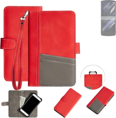Produktbild von K-S-Trade Handy Schutzhülle für Motorola Razr (2019) Hülle Portemonnee Brieftasche Klapphülle Kartenfächer Flip Wallet Case Etui
