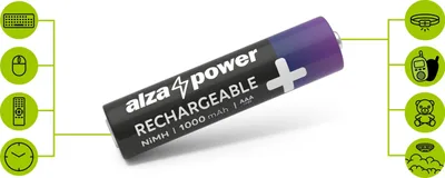 Zdjęcie produktu dla AlzaPower Akumulator HR03 (AAA) 1000 mAh 4ks