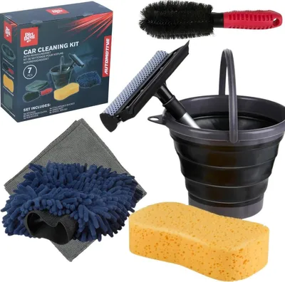 Produktbild von Dirt Devil Auto-Reinigungsset – 7-teiliges Fahrzeugpflege-Set