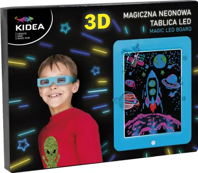 Immagine prodotto di 3D neon magic board blu Kidea