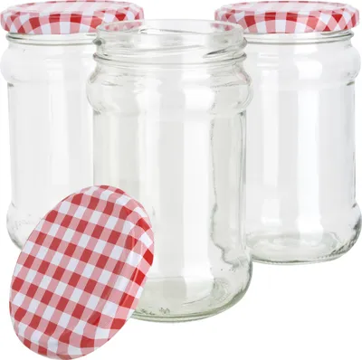 Produktbild von VBS Gläser mit Schraubdeckel "Rund", 270 ml 3 Stück