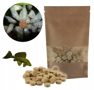 Produktbild von Fischfutter Aquarium, GLOPEX Eigelb Hafttabletten Hochprotein 50g