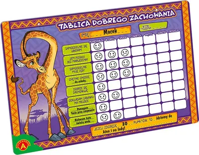 Zdjęcie produktu dla ALEXANDER Tablica dobrego zachowania mała 1545