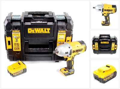 Produktbild von DeWalt DCF 899 NT Akku Schlagschrauber 18V 1/2" 950Nm Brushless Kugelrastung + 1x Akku 4,0Ah + TSTAK - ohne Ladegerät
