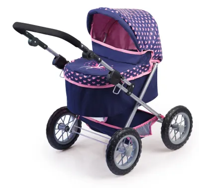 Obrázok produktu pre bayer kočík pre bábiky Trendy tmavomodrá