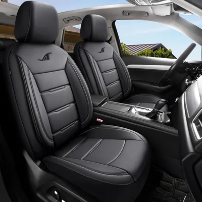 Immagine prodotto di Coprisedili auto per BMW X1 E84 | Set di 2 | AIE Serie | Pelle finta nera