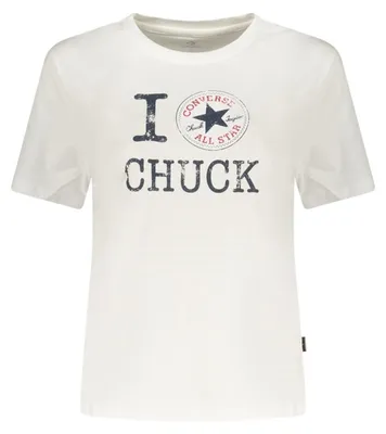 Produktbild von Converse Damen Kurzarm-T-Shirt, Weiß
