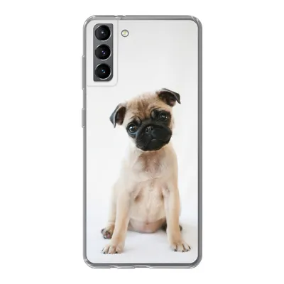 Produktbild von MuchoWow® Handyhülle Schutzhülle Hülle für Samsung Galaxy S21 Plus Hund - Haustiere - Porträt Silikon Softcase Handy Hülle - Handy-Tasche