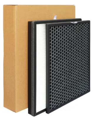 HEPA-Filter H13 + Aktivkohlefilter, 2 Stück, 36,3x27,6 cm