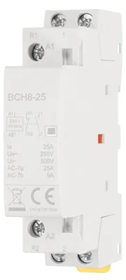 AC-Schütz 25A 2-polig 1NO 1NC 24V DIN-Schiene