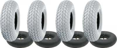 Tubo Interno Scooter Mobilità 2 Camere D'aria 4.00x5 Per Scooter Per Disabili Buona Cura | Valvola Schrader | Misura 330x100 | Ricambio Pneumatici Mobilità Tubo Pvc 100 - Foto 5