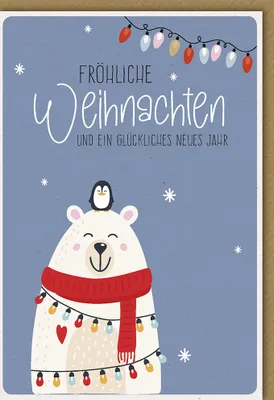 Produktbild von Weihnachten - Glückwunschkarte im Format 11,5 x 17 cm mit Umschlag
