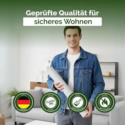 Produktbild von Vliestapete Raufasertapete Strukturtapete – Strukturputz, 10,05 m x 0,53 m, überstreichbar, atmungsaktiv, Wandtapete  Germany – Veluxis