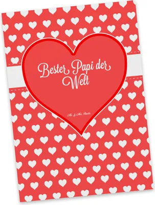Produktbild von Mr. & Mrs. Panda Ansichtskarte Papi - Geschenk, Grußkarte, Postkarten, Dad, Postkarte, Kunstkarten, Ansichtskarten, Daddy, Paps, Vater, Geburtstag
